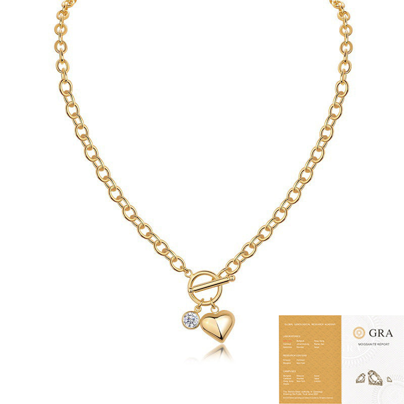 Protagonist Moissanite Female Fashion With Chain Necklaces