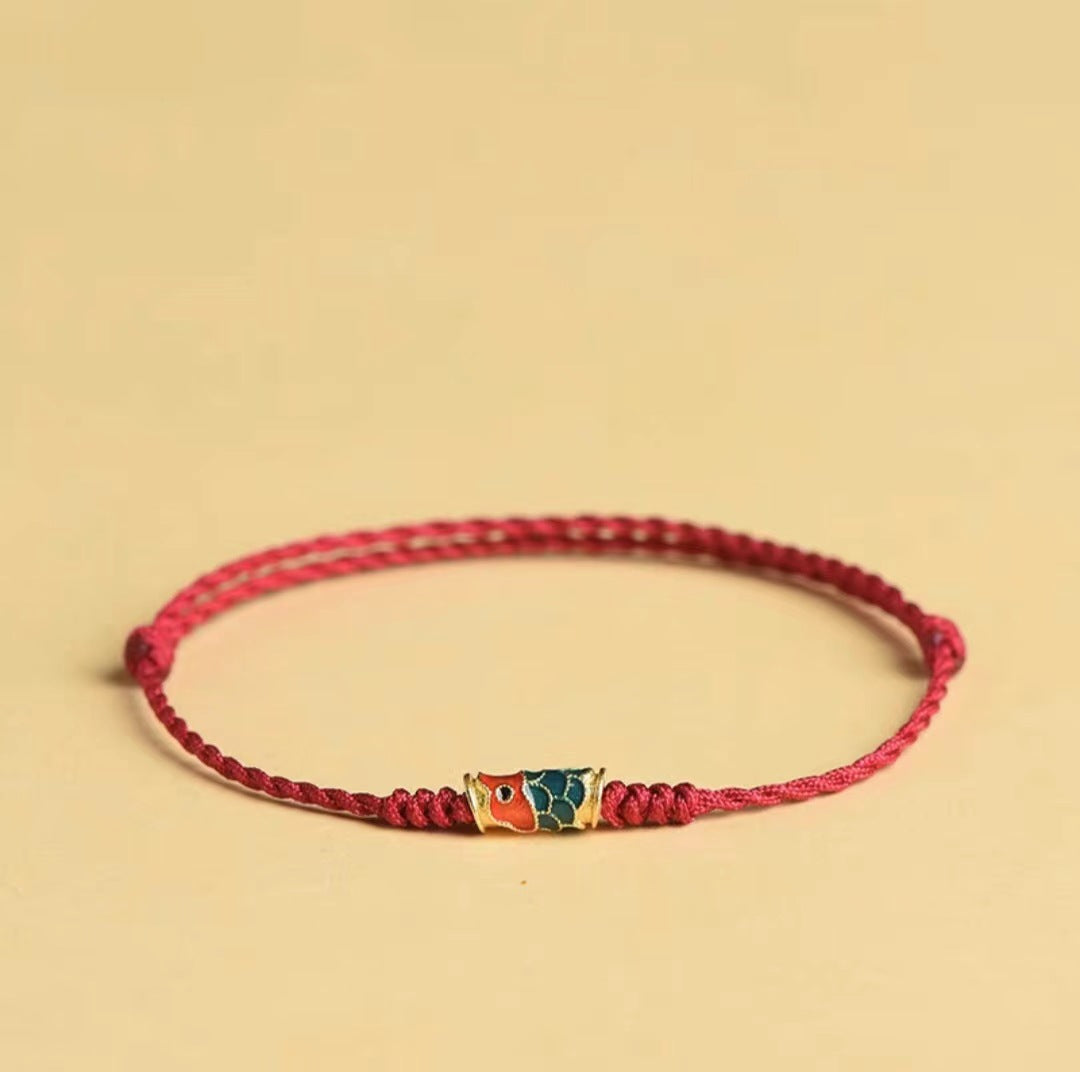 Red Rope Ethnic Style Colorful Ashore Bracelets