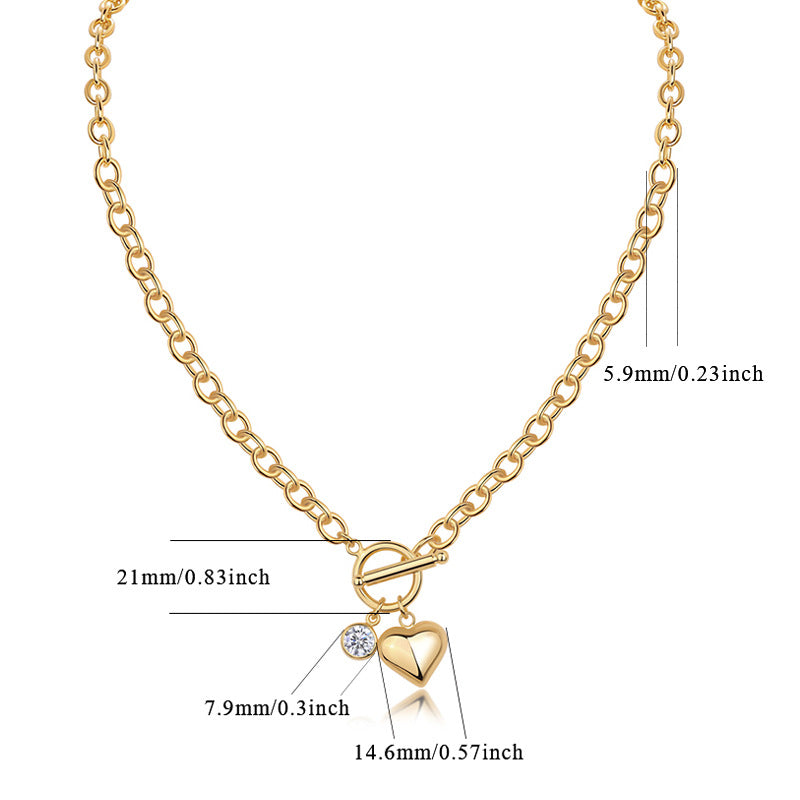 Protagonist Moissanite Female Fashion With Chain Necklaces