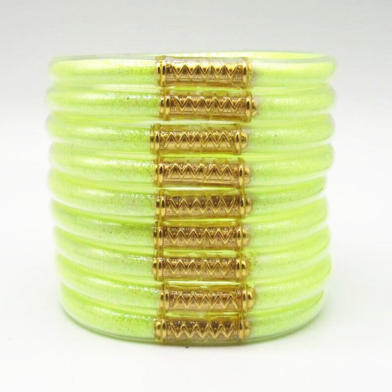 Women's Powder Combination Of Three Shiny Candy Color Bracelet