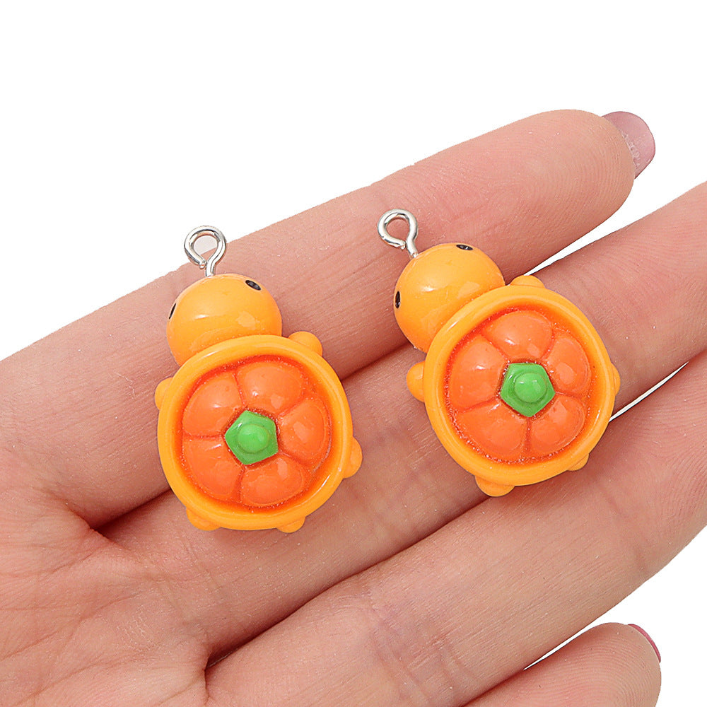 Three-dimensional Resin Cartoon Fruit Turtle Creative Hair Car Interior Jewelry Accessories