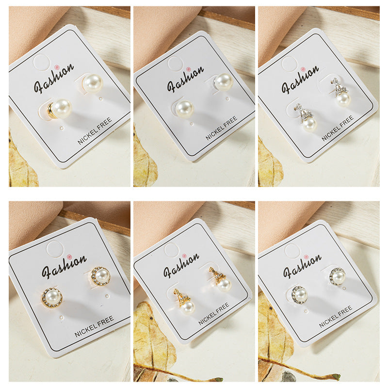 Women's Sier Needle Cute Simple Cold Style Earrings
