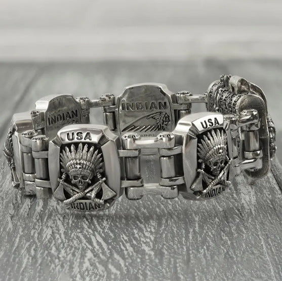 Men's Durable Pretty Fashion Trendy Skull Bracelets