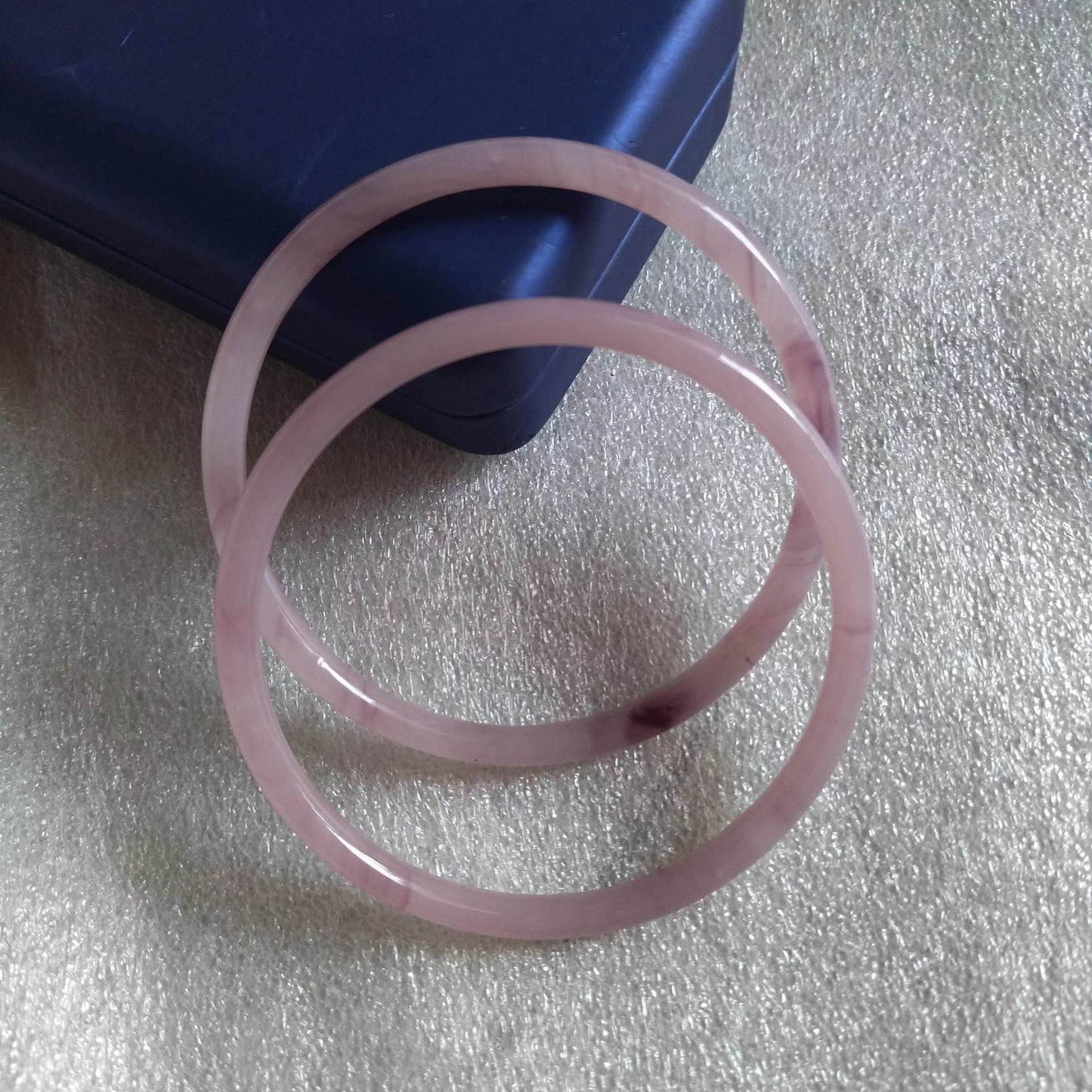 Inner Diameter Jingle Glass Imitation Jade Fine Rings