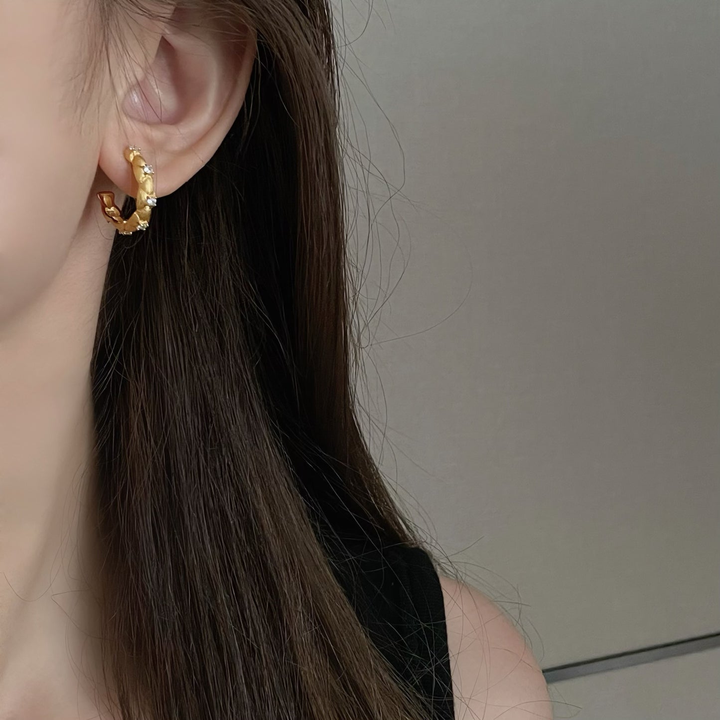 Sier Italian Brushed Twist Weave Old Earrings