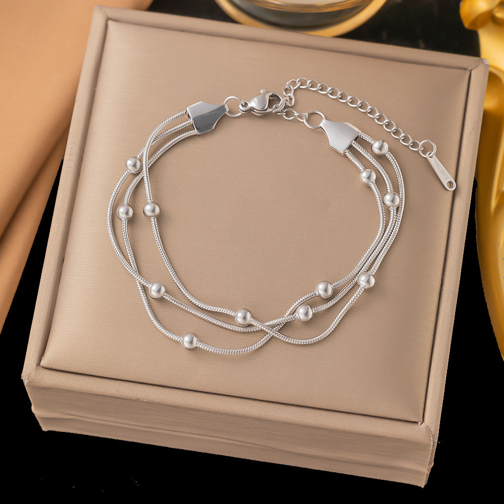 Entry Lux Style Heart Clavicle Chain Bracelets