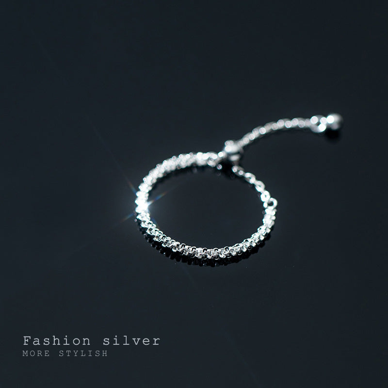 Women's Sterling Sier Sparkling Starry Sky Style Rings