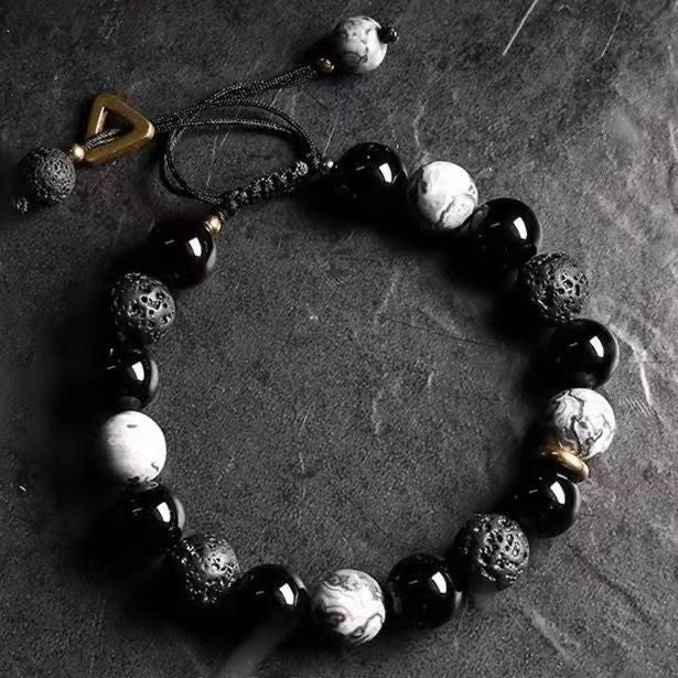 Rock Beaded Fashion Personality Black Niche Bracelets