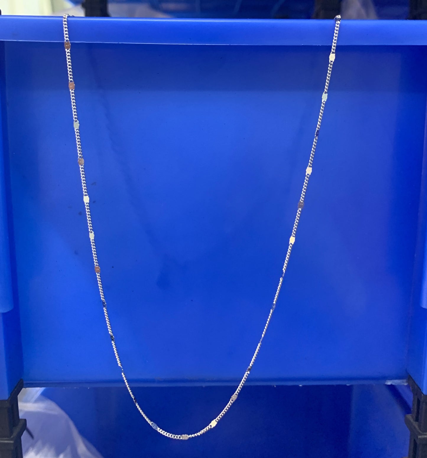 Women's Sterling Sier Sequins Sequin Simple Design Light Necklace