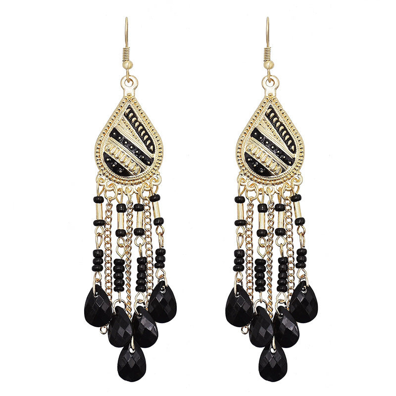 Long Fringe Special Ins Slimming Face Earrings