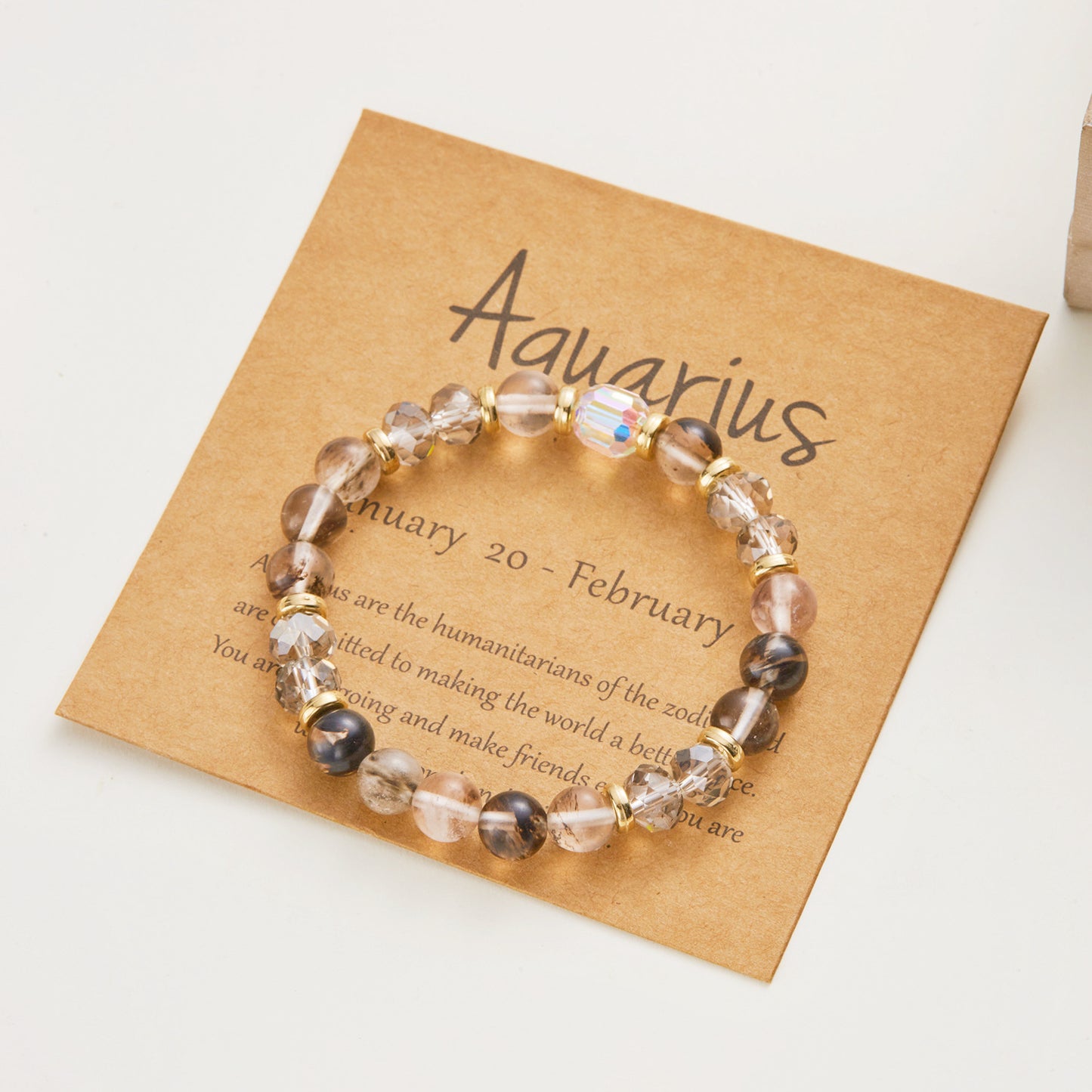 Ornament Twee Constellation Color Natural Stone Bracelets