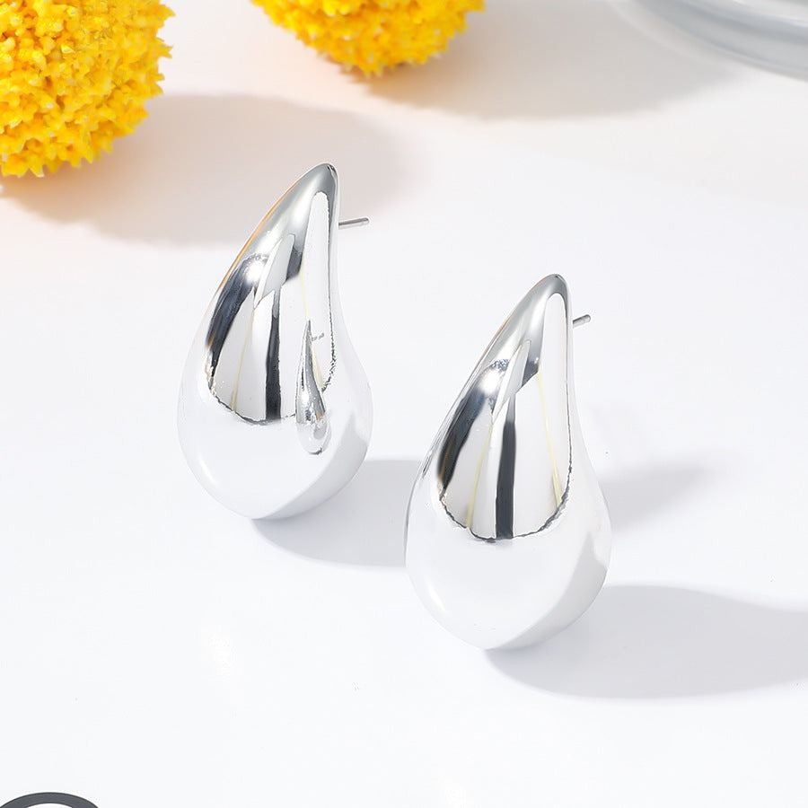 Women's Drop Ear Temperament Personality Metallic Teardrop Earrings