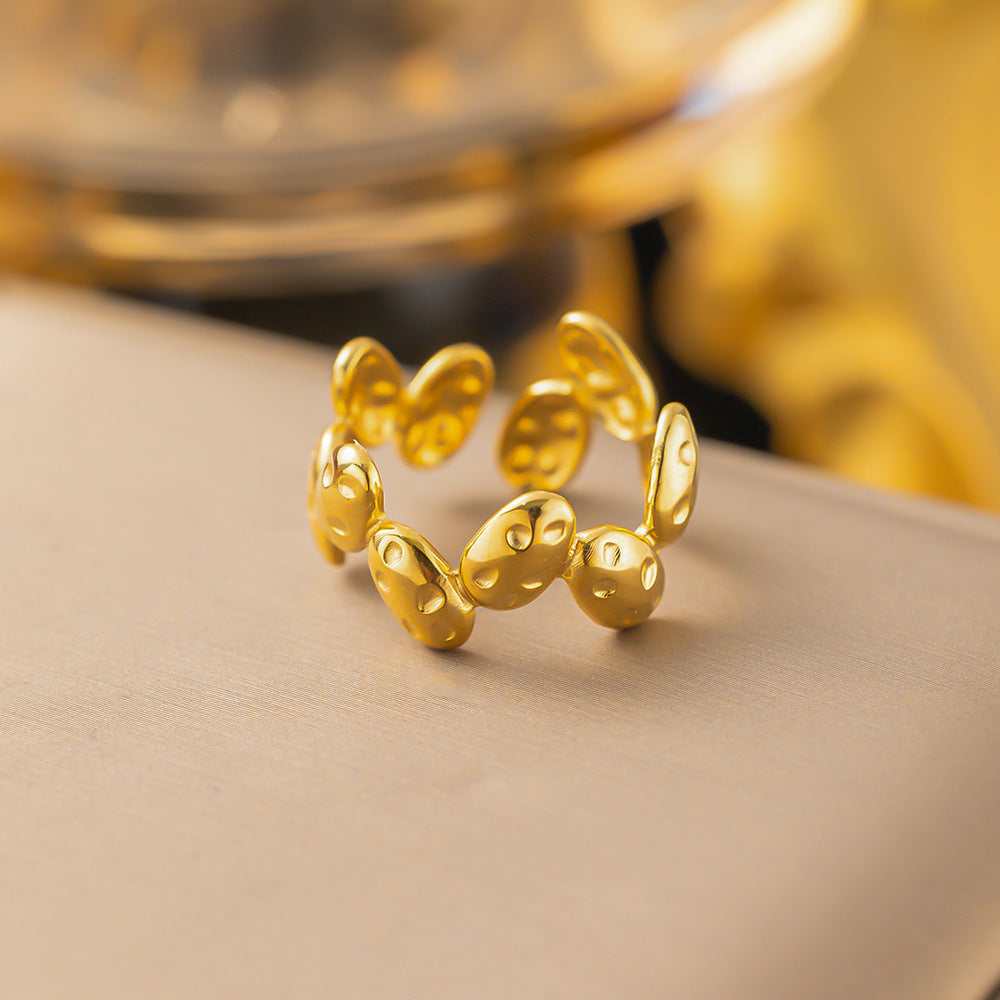 Fashionable Stainless Steel Love Heart-shaped Design Rings