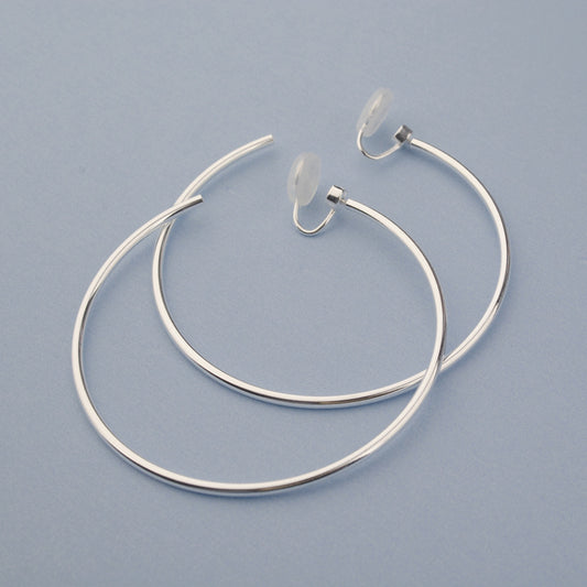 Women's Simple Large Hoop Without Pierced Ears Mosquito Coil Can Shake Earrings