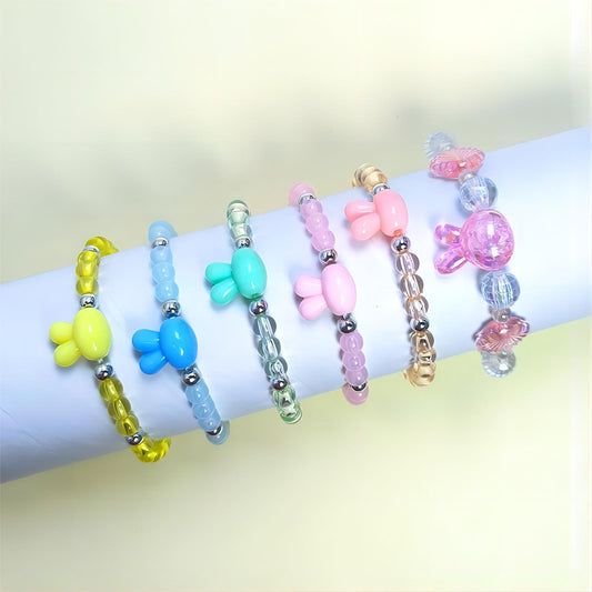 Children's Crystal Acrylic Cute Accessories Rabbit Resin Bracelets