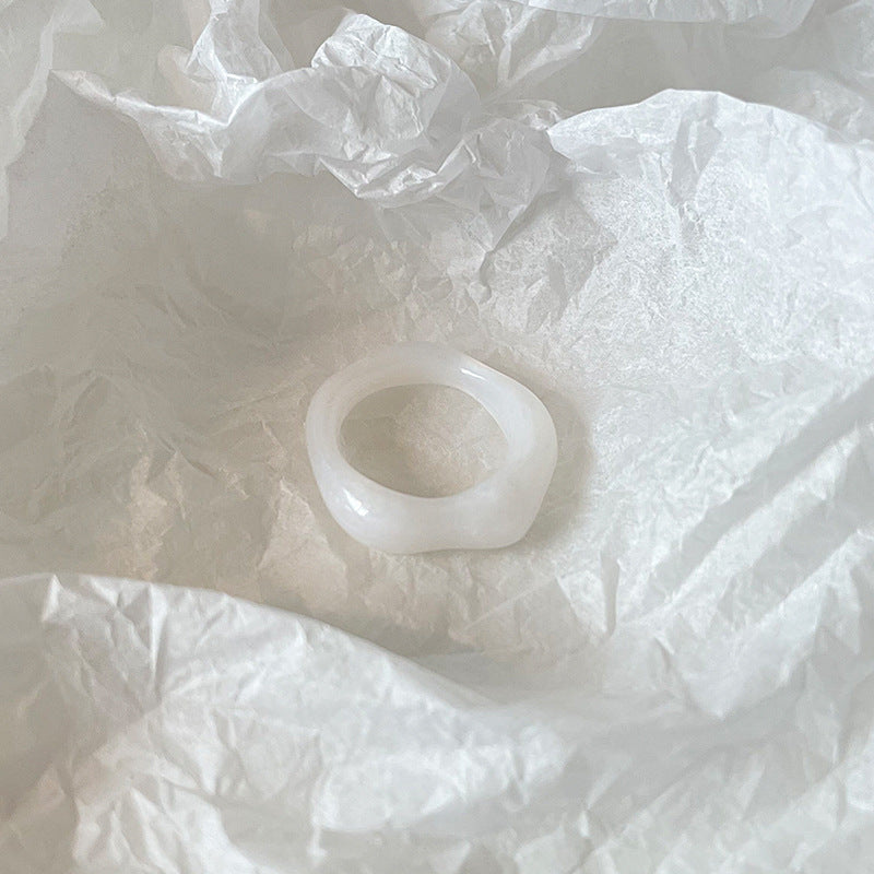 Resin Candy Color Cute Hand Jewelry Rings