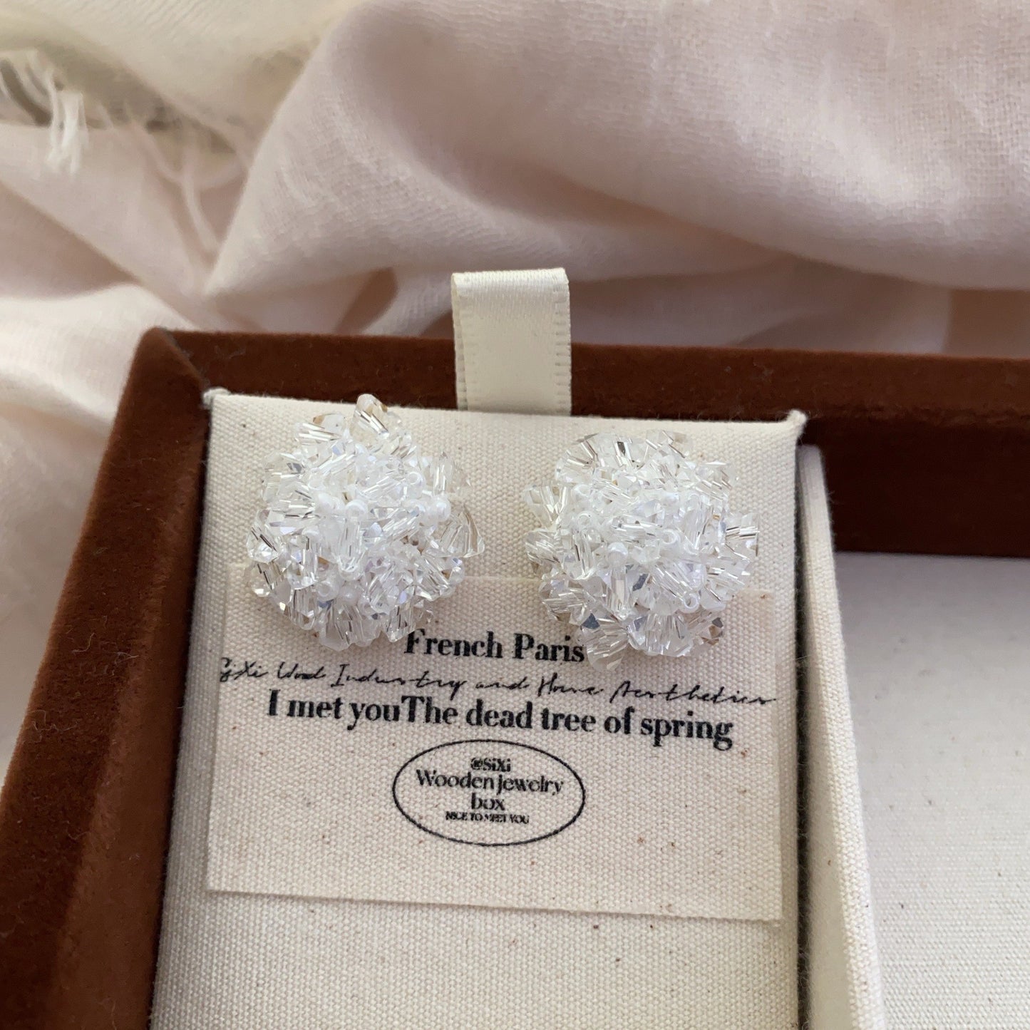 Flower Simple Elegance Retro Elegant Natural Soft Earrings