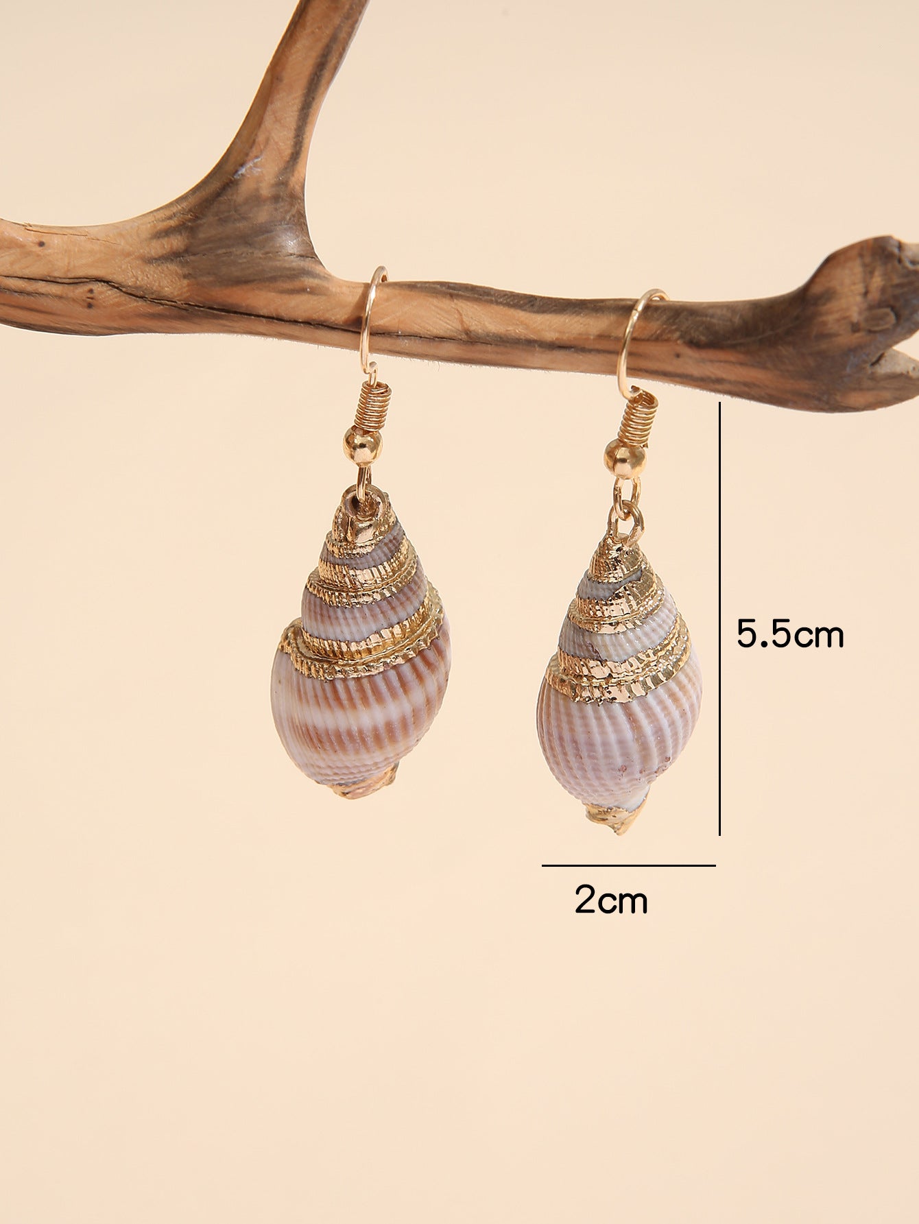 Women's Conch Shell Eardrops Personalized Beach Style Earrings