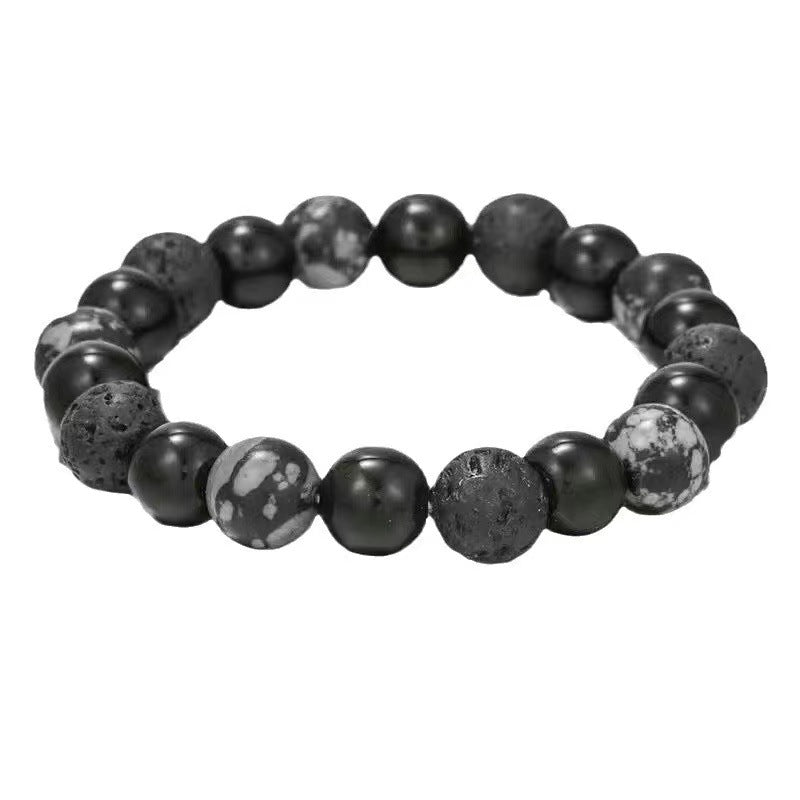 Volcanic Rock Niche Snowflake Stone Personality Bracelets