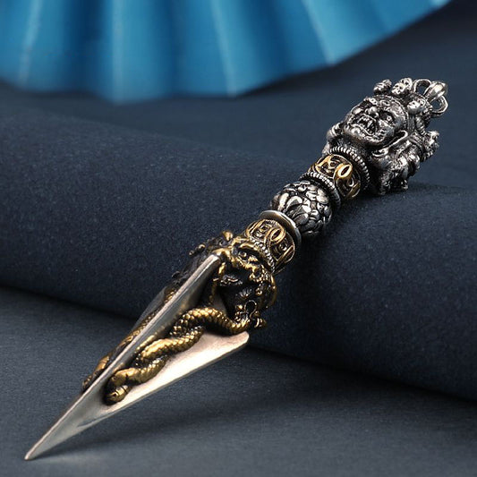 Nepal Tibetan Sterling Sier Vajra Diamond Necklaces