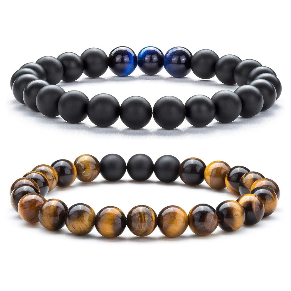 Tigereye Volcanic Rock Bead Couple Girlfriends Bracelets