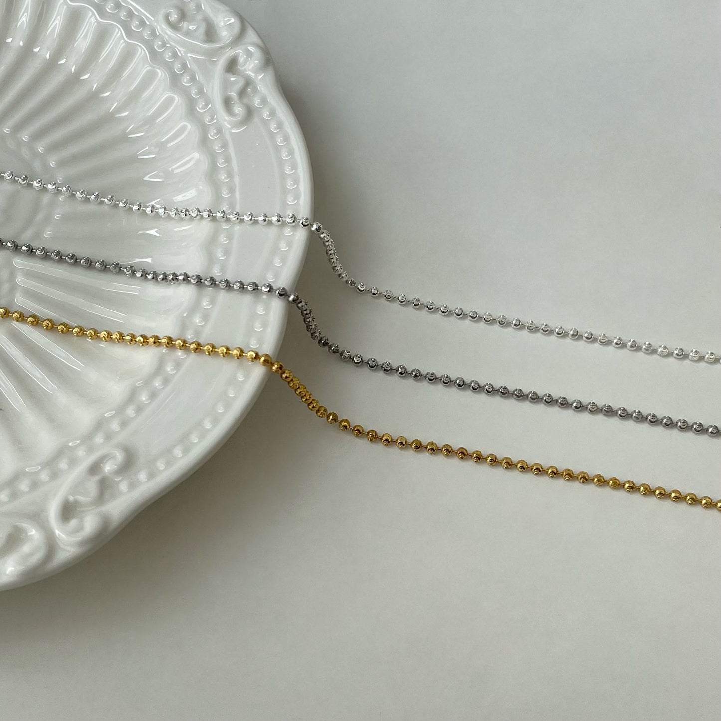Crescent Round Beads Personality Simple Trendy Necklaces