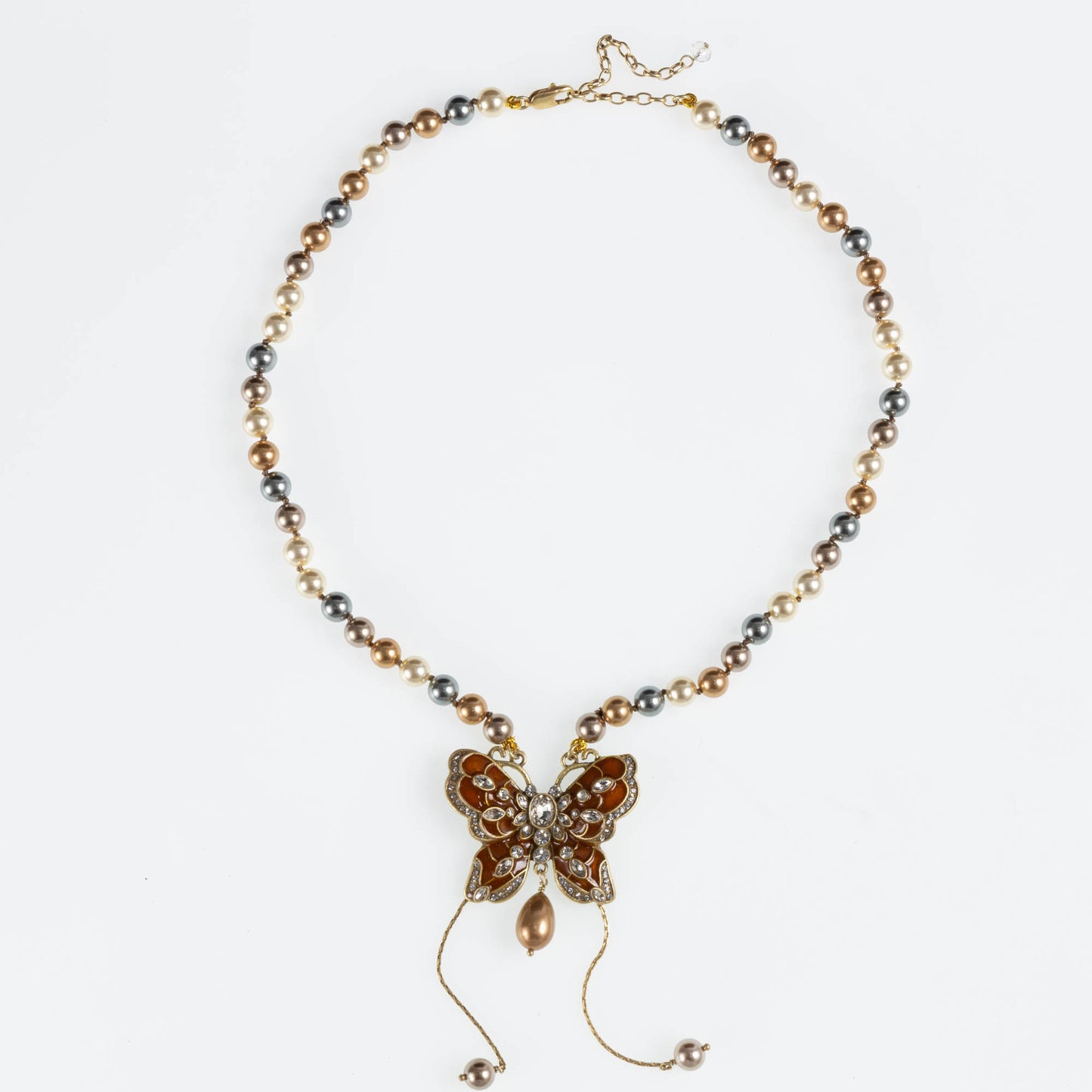 Women's Western Temperament Niche Design Collection Glass Necklaces