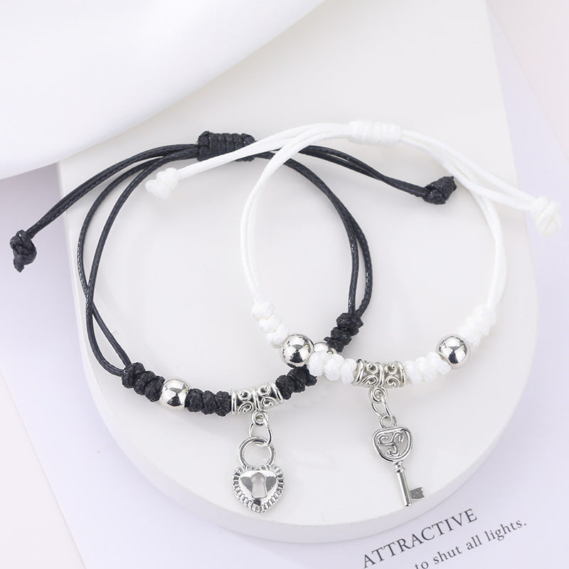 Women's & Men's Handmade Female Two Girlfriends Friendship Korean Bracelets