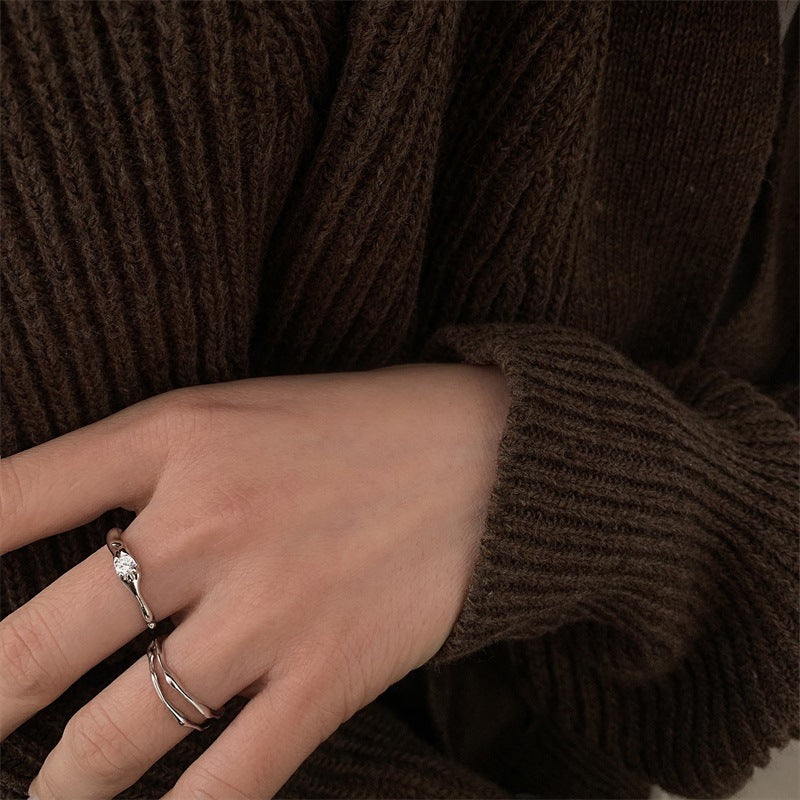 Women's Affordable Luxury Fashion Personalized Cold Style Rings