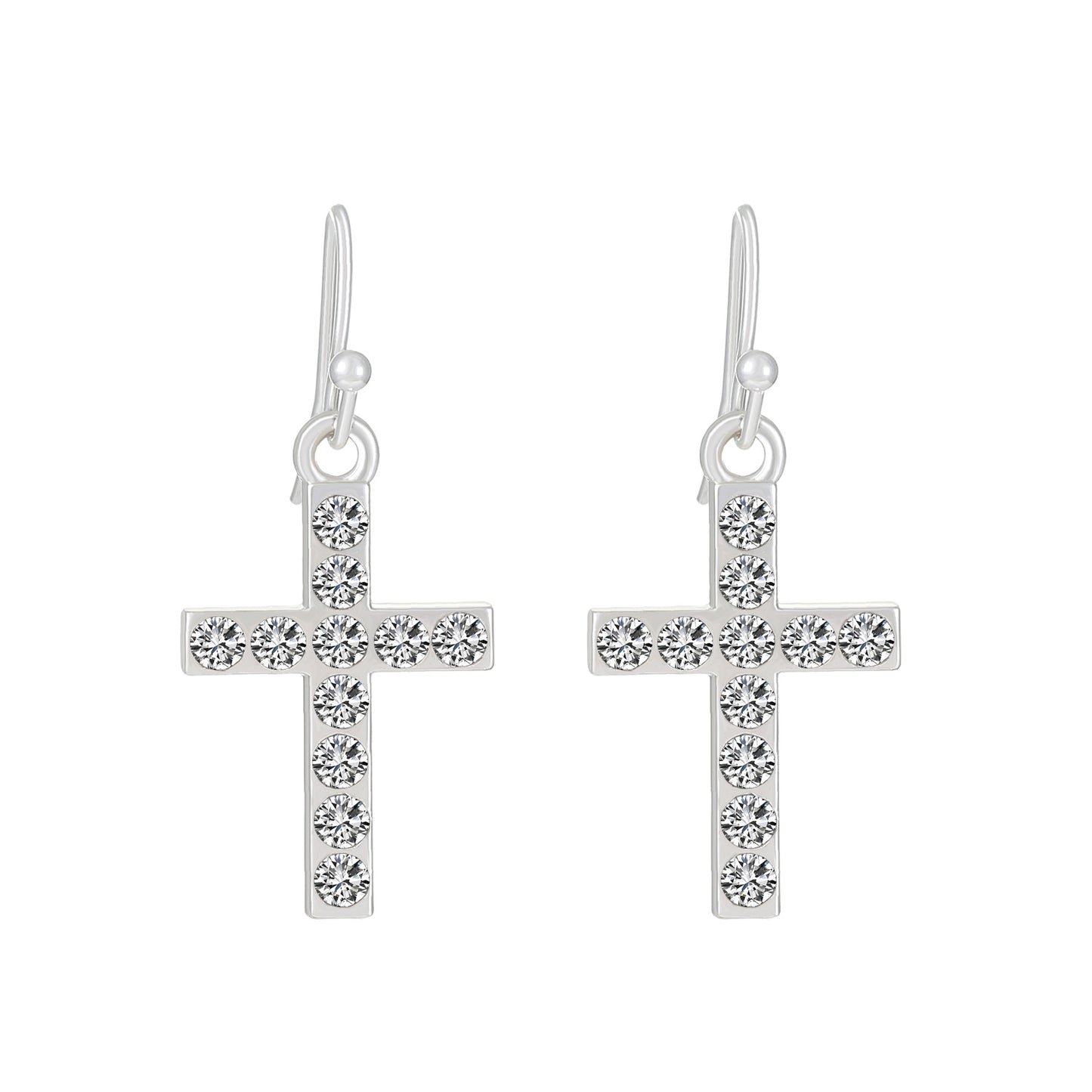 Women's Gothic Dark Diamond Cross Style Graceful Earrings