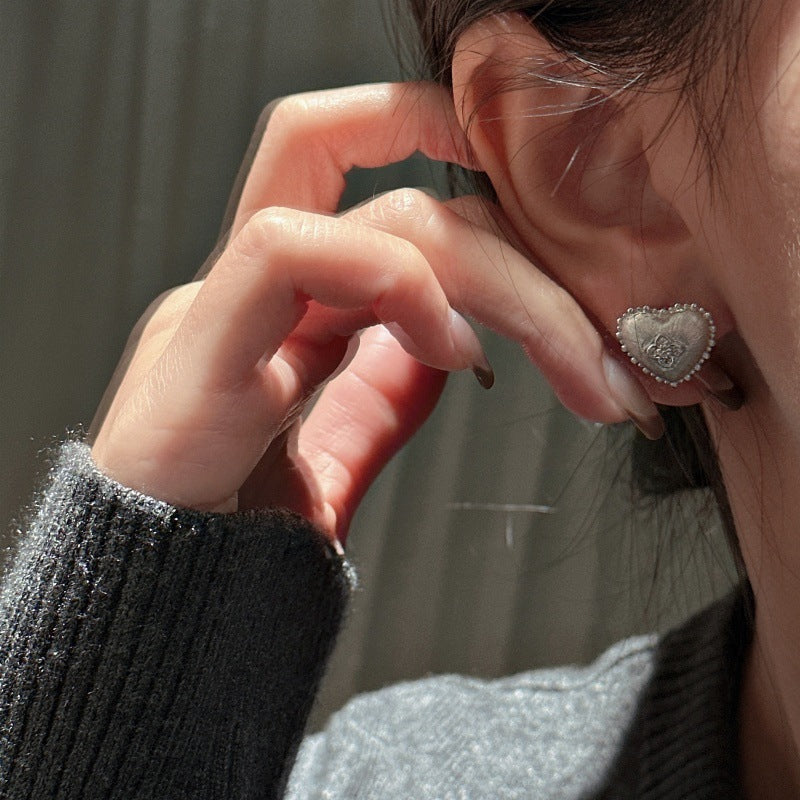 Beautiful Sier Brushed Design Simple Elegant Rings