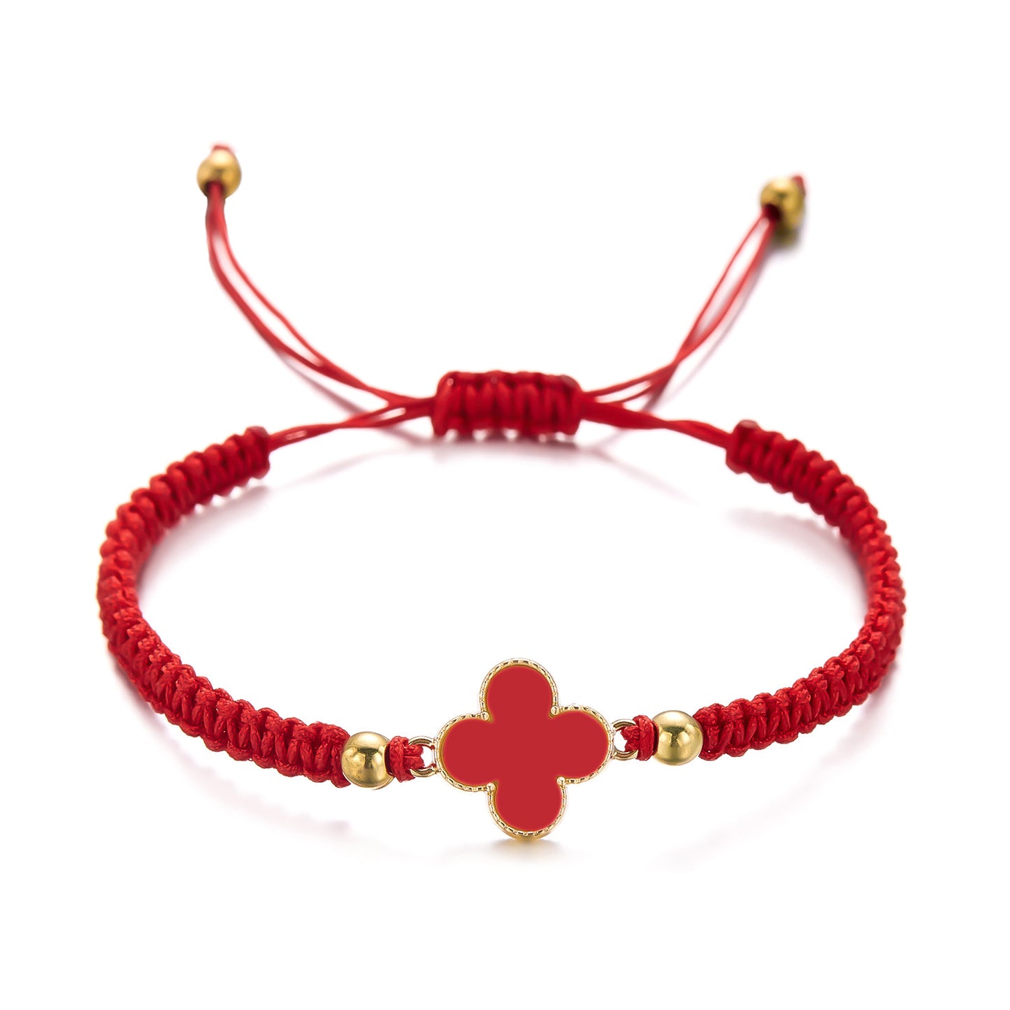 Four-leaf Clover Woven Female Style Minority Pull-out Bracelets