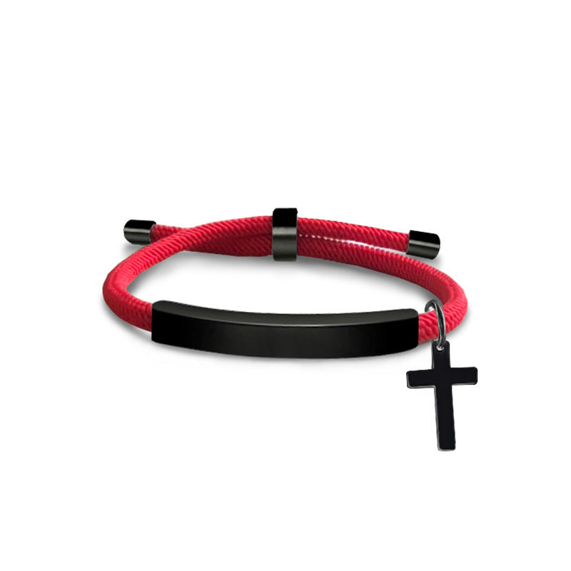 Chain Blank Material Cross Accessories Lettering Bracelets