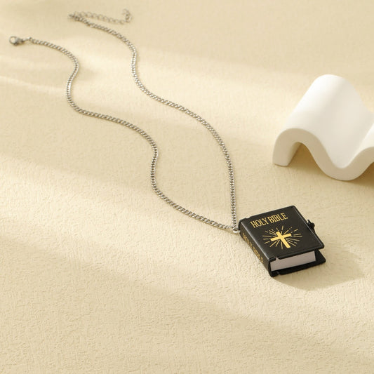 Women's Stainless Steel Gold Bible Cross Gift Necklaces