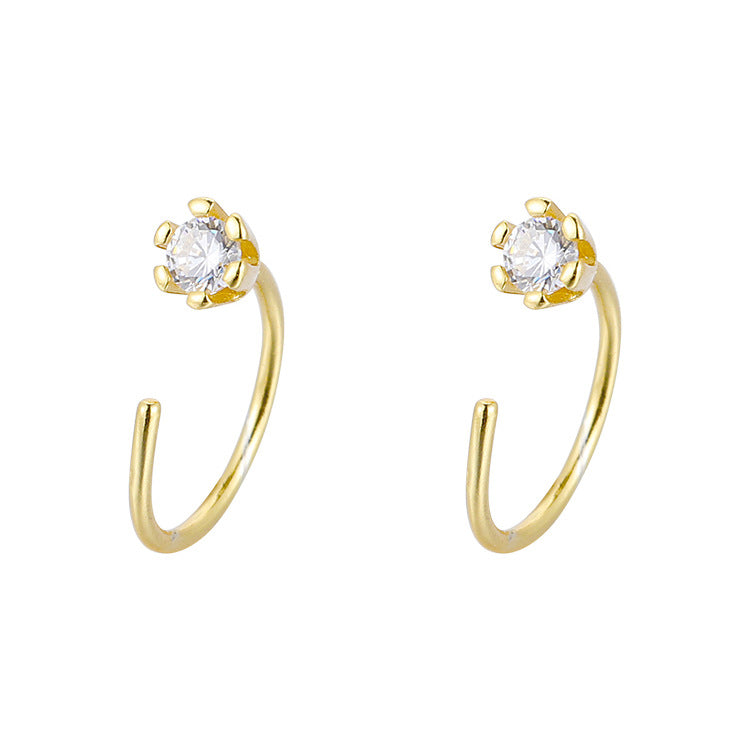 Super Flash Zircon Ear Affordable Luxury Earrings