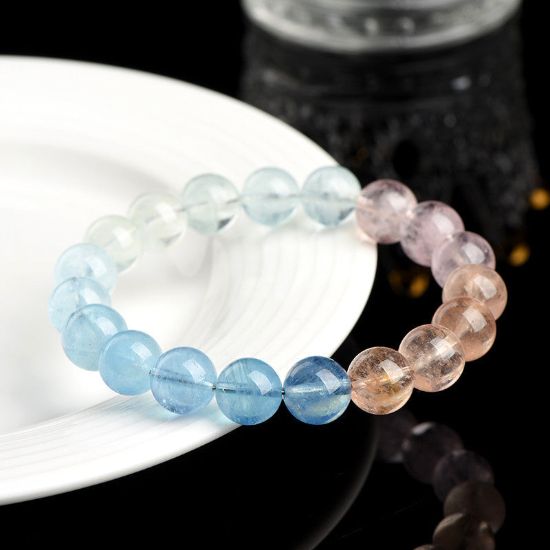 Natural Morgan Stone Beads Gradient Scattered Bracelets