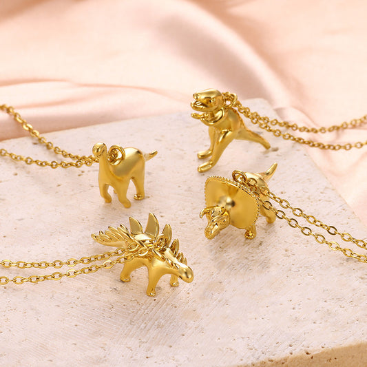 Men's Dinosaur Series Personalized Hip Hop Stainless Necklaces