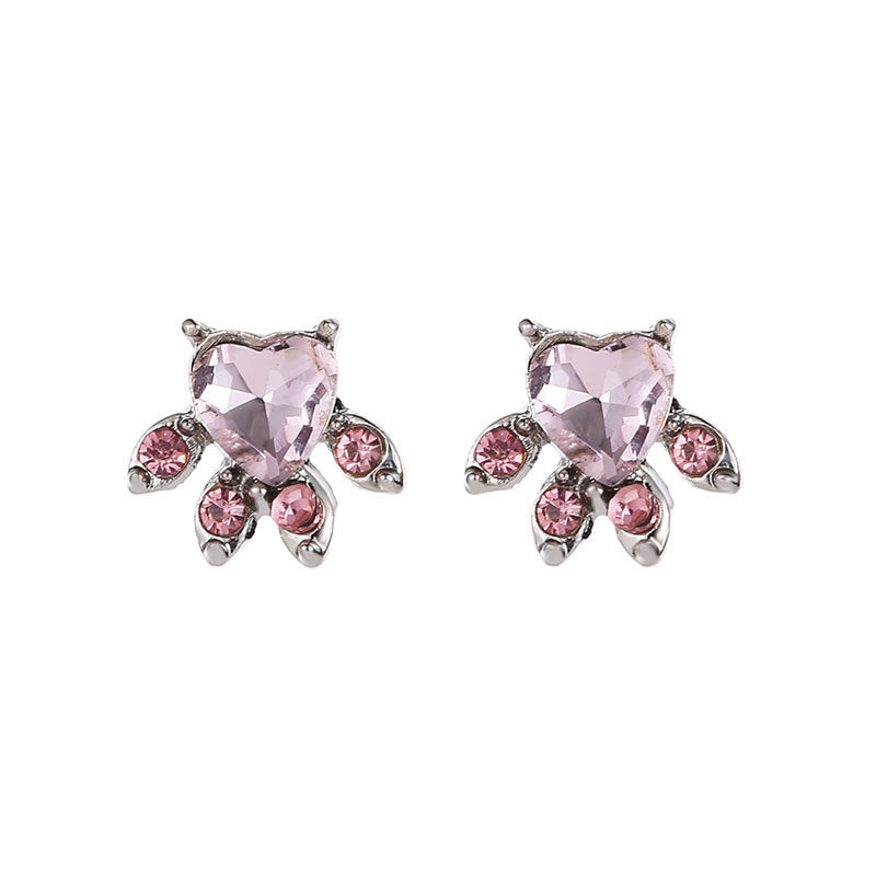 Women's Cute Cartoon Cat's Paw Ear Cat Jewelry Set