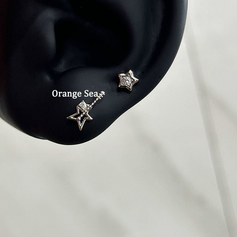 Rock Guitar Ear Bone Design Flat Exquisite Cochlear Sweet Cool Rings