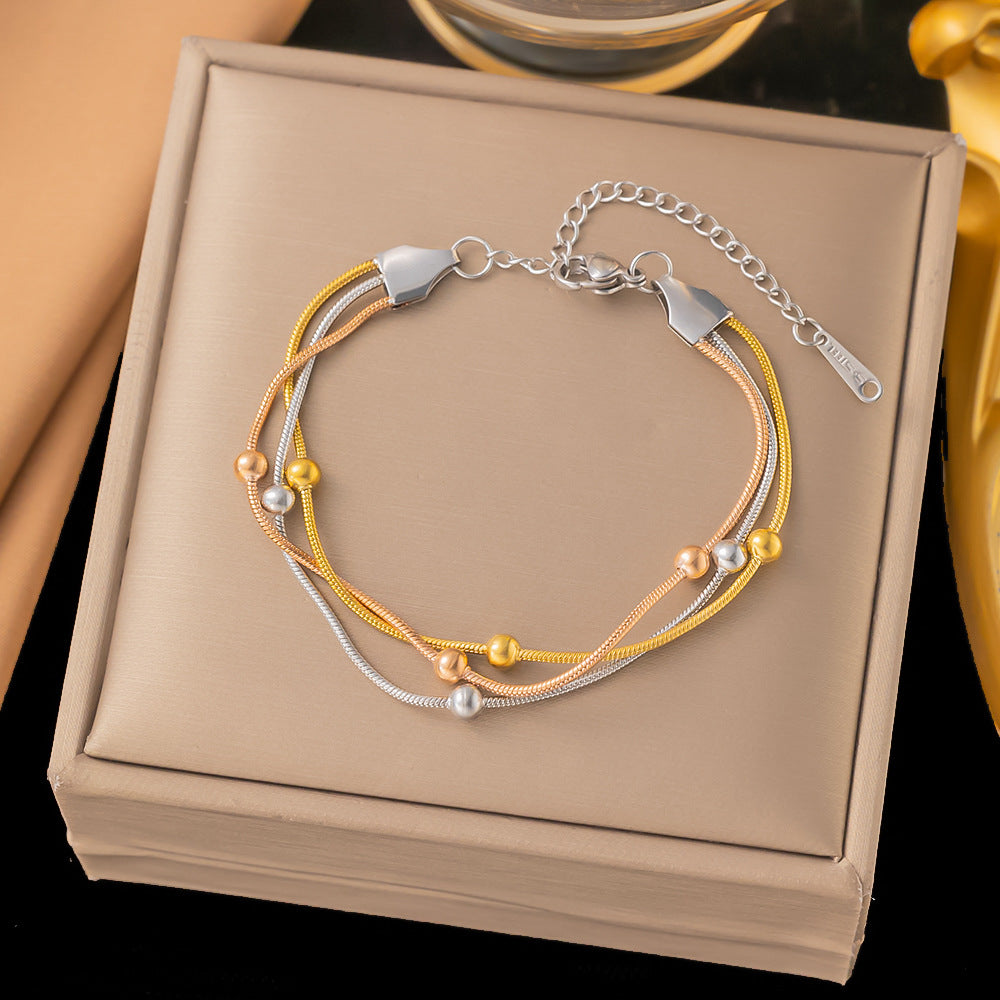 Entry Lux Style Heart Clavicle Chain Bracelets