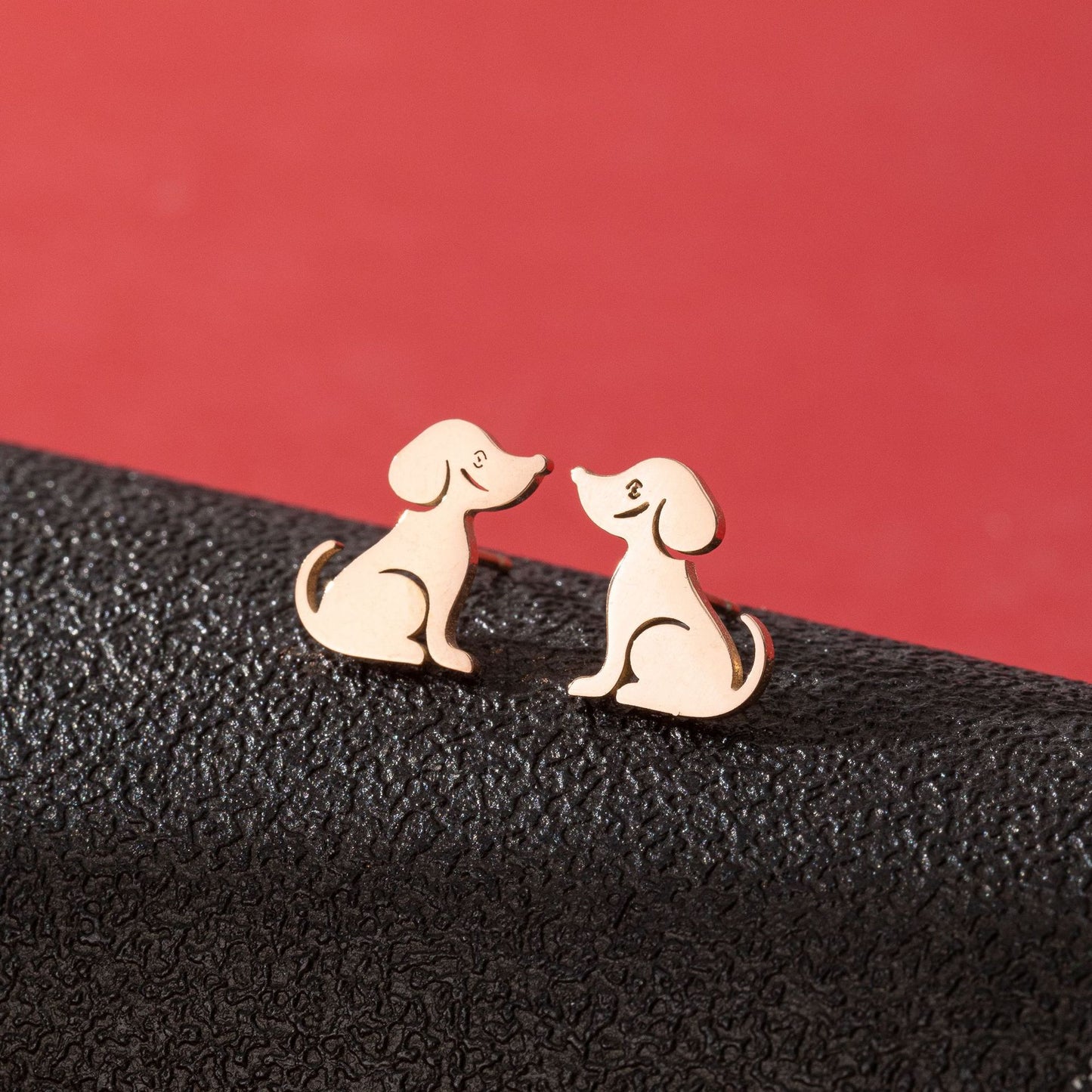 Stainless Steel Zodiac Puppy Style Small Earrings