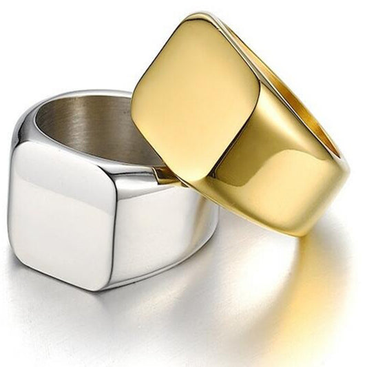 Men's Domineering Business Fashionable Guy Full Glossy Rings