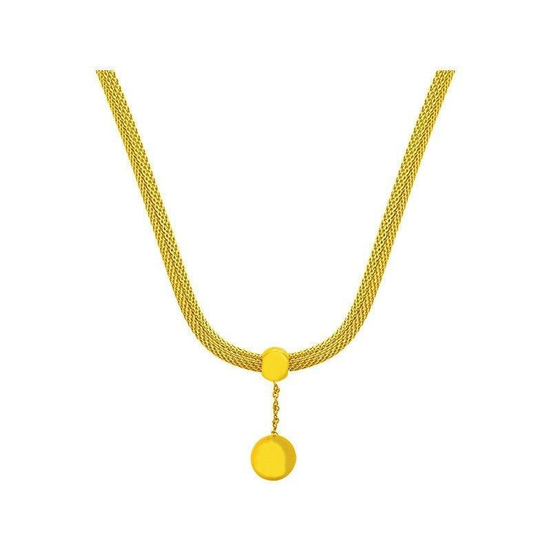 Fashionable Elegant High-grade Design Hollow Golden Necklaces