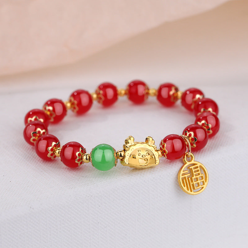 Life Female One Steamed Dumplings Lucky Bracelets