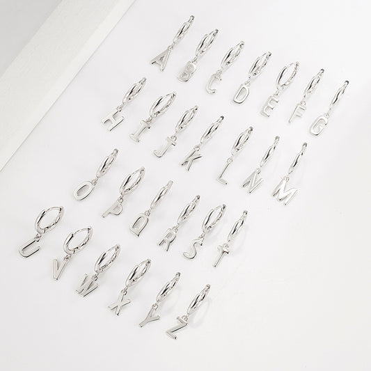 Clasp English Letters Fashion Temperament Entry Earrings