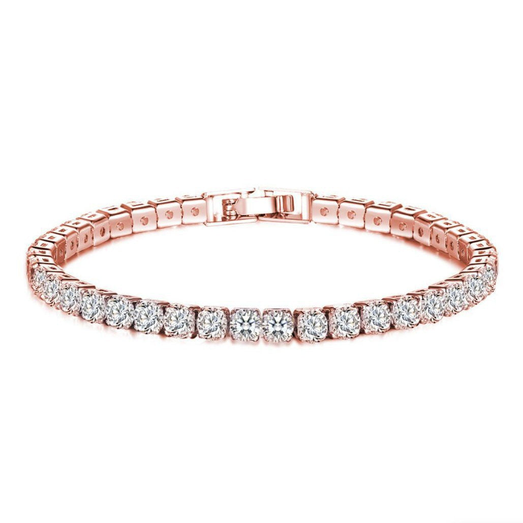 Copper Inlaid Zircon Pull Adjustable Combination Bracelets