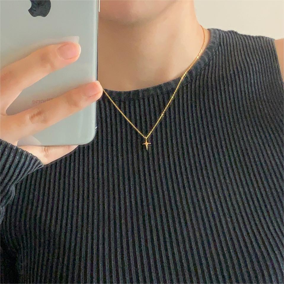 Fan Korean Style Sterling Sier Simple Necklaces