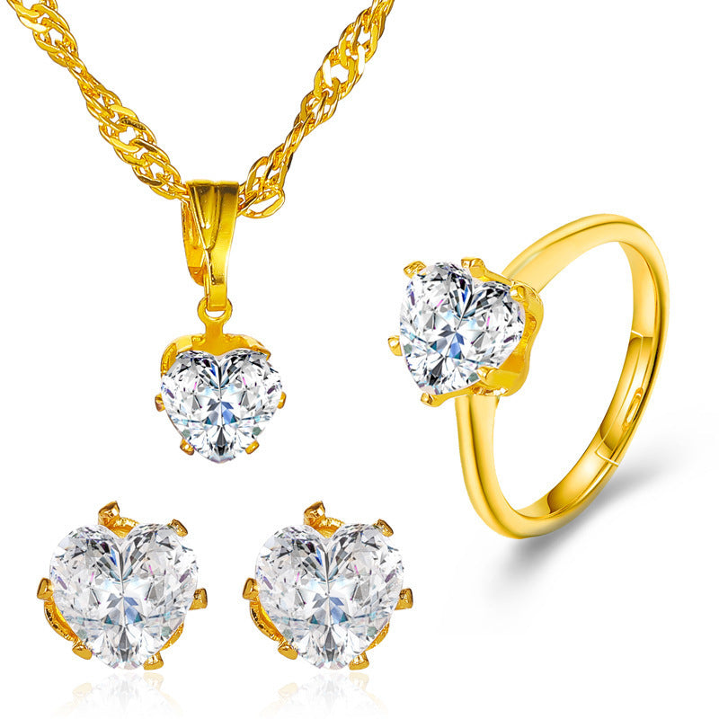 Temperament Water Drop Geometric Ear Personality Jewelry Set