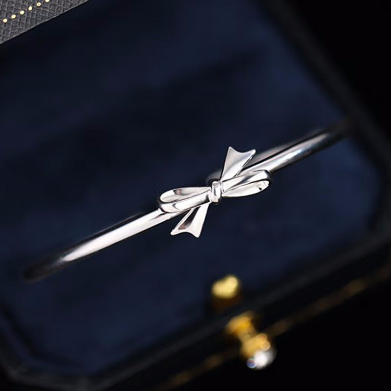 Bow Fashion Popular Open Live Broadcast Argent Bracelet