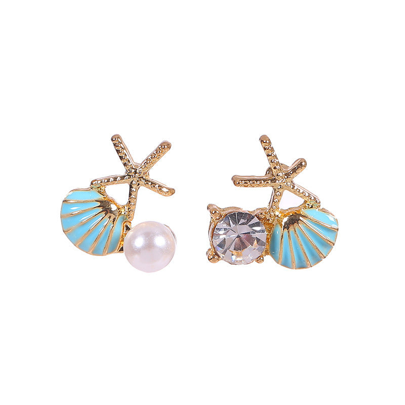 Women's Korean Pearl Simple Temperamental Ear Earrings